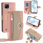 For Nokia C21 Crossbody Litchi Texture Leather Phone Case(Pink)
