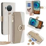 For Nokia X10 / X20 Crossbody Litchi Texture Leather Phone Case(White)