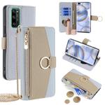 For Honor 30 Pro Crossbody Litchi Texture Leather Phone Case(Blue)