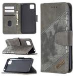 For Huawei Y5P Matching Color Crocodile Texture Horizontal Flip PU Leather Case with Wallet & Holder & Card Slots(Grey)