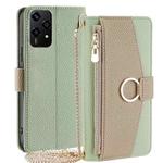 For Honor 200 Lite 5G Global Crossbody Litchi Texture Leather Phone Case(Green)