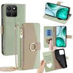 For Honor X8c 4G Crossbody Litchi Texture Leather Phone Case(Green)