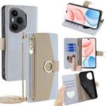 For Honor 400 Pro Global 160.8mm Crossbody Litchi Texture Leather Phone Case(Blue)
