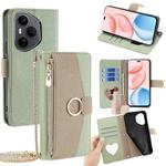 For Honor 400 Pro Global 160.8mm Crossbody Litchi Texture Leather Phone Case(Green)