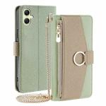 For Samsung Galaxy A05 4G Crossbody Litchi Texture Leather Phone Case(Green)