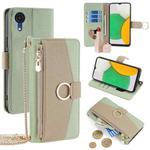 For Samsung Galaxy A03 Core Crossbody Litchi Texture Leather Phone Case(Green)