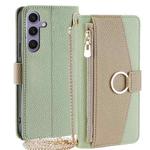For Samsung Galaxy S24+ 5G Crossbody Litchi Texture Leather Phone Case(Green)