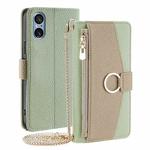 For Sony Xperia 5 V Crossbody Litchi Texture Leather Phone Case(Green)