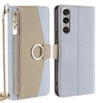 For Sony Xperia 1 VI Crossbody Litchi Texture Leather Phone Case(Blue)