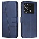 For Infinix Zero 30 5G Stitching Calf Texture Buckle Leather Phone Case(Blue)