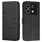 For Infinix Zero 30 5G Stitching Calf Texture Buckle Leather Phone Case(Black)