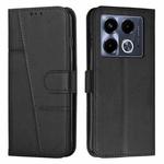 For Infinix Note 40 5G Stitching Calf Texture Buckle Leather Phone Case(Black)