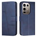 For Infinix Note 50s Stitching Calf Texture Buckle Leather Phone Case(Blue)