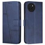 For itel S23 Stitching Calf Texture Buckle Leather Phone Case(Blue)