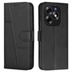 For itel S23+ Stitching Calf Texture Buckle Leather Phone Case(Black)