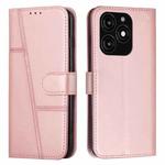 For itel A70 Stitching Calf Texture Buckle Leather Phone Case(Pink)