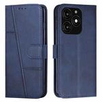 For itel A70 Stitching Calf Texture Buckle Leather Phone Case(Blue)