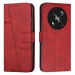 For itel RS4 Stitching Calf Texture Buckle Leather Phone Case(Red)