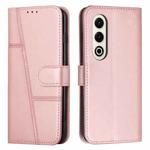 For itel S25 Stitching Calf Texture Buckle Leather Phone Case(Pink)