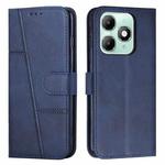 For itel A90 4G Stitching Calf Texture Buckle Leather Phone Case(Blue)