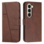 For itel A95 5G Stitching Calf Texture Buckle Leather Phone Case(Brown)