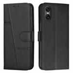 For Sony Xperia 10 VI Stitching Calf Texture Buckle Leather Phone Case(Black)