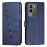 For vivo Y200 Stitching Calf Texture Buckle Leather Phone Case(Blue)