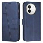 For vivo V30e Stitching Calf Texture Buckle Leather Phone Case(Blue)