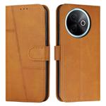 For vivo Y39 5G Global Stitching Calf Texture Buckle Leather Phone Case(Yellow)