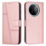For vivo Y39 5G Global Stitching Calf Texture Buckle Leather Phone Case(Pink)