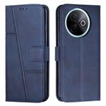For vivo Y39 5G Global Stitching Calf Texture Buckle Leather Phone Case(Blue)