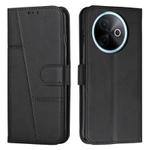 For vivo Y39 5G Global Stitching Calf Texture Buckle Leather Phone Case(Black)