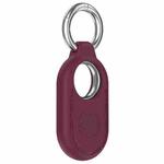 For Samsung Galaxy SmartTag 2 Location Tracker Portable Silicone Protective Case(Wine Red)