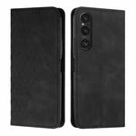 For Sony Xperia 1 V 2023 Diamond Splicing Skin Feel Magnetic Leather Phone Case(Black)