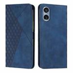 For Sony Xperia 5 V Diamond Splicing Skin Feel Magnetic Leather Phone Case(Blue)