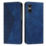 For Sony Xperia 10 VI Diamond Splicing Skin Feel Magnetic Leather Phone Case(Blue)