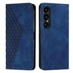 For Sony Xperia 1 VII Diamond Splicing Skin Feel Magnetic Leather Phone Case(Blue)