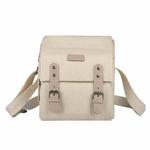 Cwatcun N1 Retro Multifunctional Canvas Waterproof Digital Camera Photography Bag, Size:18 x 12.5 x 21cm Beige