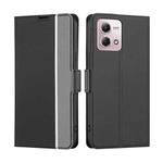 For Motorola Moto G Stylus 4G 2023 Twill Texture Side Button Leather Phone Case(Black)