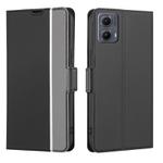 For Motorola Edge 5G 2024 Twill Texture Side Button Leather Phone Case(Black)