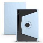 For Samsung Galaxy Tab S8+ X800 Acrylic 360 Degree Rotation Holder Tablet Leather Case(Ice Blue)