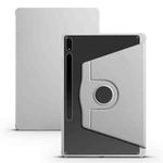 For Samsung Galaxy Tab S8+ X800 Acrylic 360 Degree Rotation Holder Tablet Leather Case(Grey)