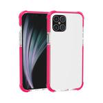 For iPhone 12 / 12 Pro Four-corner Shockproof TPU + Acrylic Protective Case(Pink)