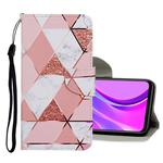 For Xiaomi Redmi 9C Colored Drawing Pattern Horizontal Flip Leather Case with Holder & Card Slots & Wallet(Marble)