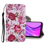 For Samsung Galaxy Note 20 Ultra Colored Drawing Pattern Horizontal Flip Leather Case with Holder & Card Slots & Wallet(Rose)