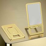 029 Desktop Portable Folding Aluminum Alloy Phone Holder(Gold)