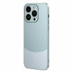 For iPhone 15 Pro Two Color Frosted Shockproof Phone Case(Cyan)