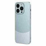 For iPhone 14 Pro Two Color Frosted Shockproof Phone Case(Cyan)