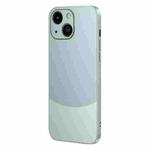 For iPhone 13 Two Color Frosted Shockproof Phone Case(Cyan)
