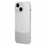For iPhone 13 Two Color Frosted Shockproof Phone Case(Silver)